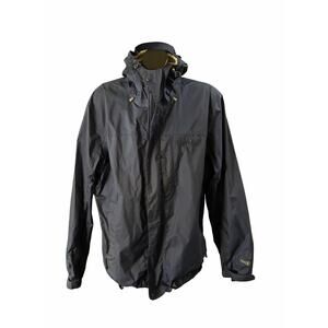 L.L. Bean TEK Waterproof Rain Jacket Men’s L Hooded Lightweight Nylon Shell Blue